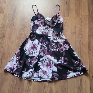 Floral Silk Dress